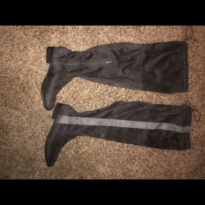 Ashley Stewart dude knee high boots